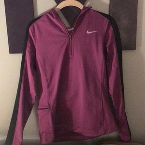 Purple and black tight fit Nike hoodie!